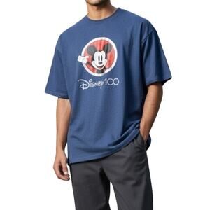 Disney 100 Mickey Mouse Holographic T-Shirt XL – New Without Tags, Blue